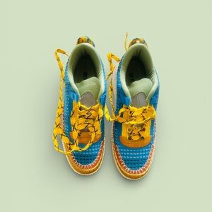 Berness Willow Blue Yellow Mustard Combo Size 8